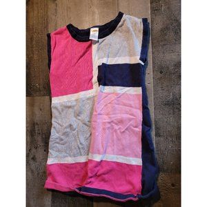 Gymboree Youth dress shirt pink gray box pattern size 6